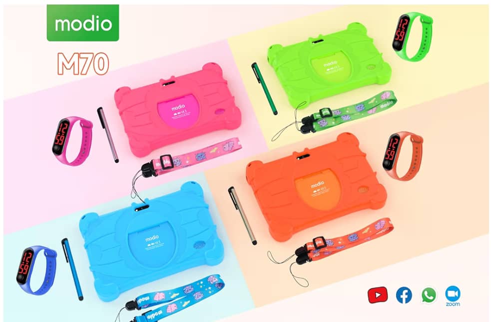 Modio M70 7-Inch Kids Tablet – 4GB RAM, 128GB ROM, Android