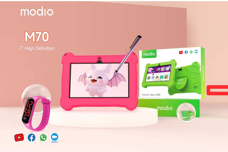 Modio M70 7-Inch Kids Tablet – 4GB RAM, 128GB ROM, Android